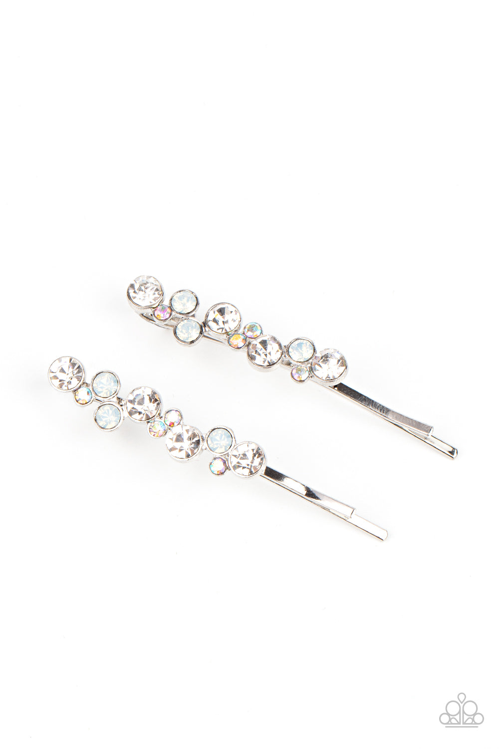 Paparazzi Accessories - Bubbly Ballroom #HB58 - White Hair Accessories
