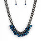 Paparazzi Accessories - Galactic Knockout #N777 - Blue Necklace