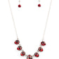 Paparazzi Accessories - Material Girl Glamour #N703 - Red Necklace