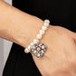Paparazzi Accessories - Cutely Crushing #B576 - White Bracelet