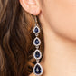 Paparazzi Accessories - Confidently Classy #E373 Peg - Blue Earrings