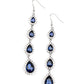 Paparazzi Accessories - Confidently Classy #E373 Peg - Blue Earrings