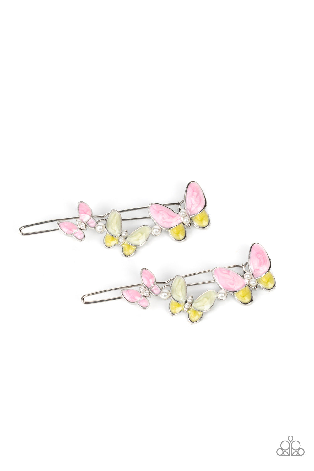 Paparazzi Accessories - Bushels of Butterflies #HB54 - Pink Hair Accessories