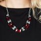 Paparazzi Accessories - Flawlessly Famous #N744 - Red Necklace