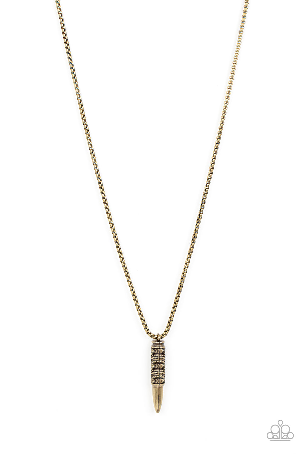 Paparazzi Accessories - Highland Hunter #N738 - Brass Urban Necklace