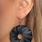 Paparazzi Accessories - Fan the Breeze #E584 - Black Earrings