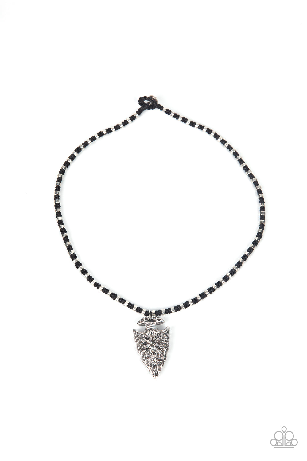 Paparazzi Accessories - Get Your RROWHEAD in the Game #N745 - Black Urban Necklace