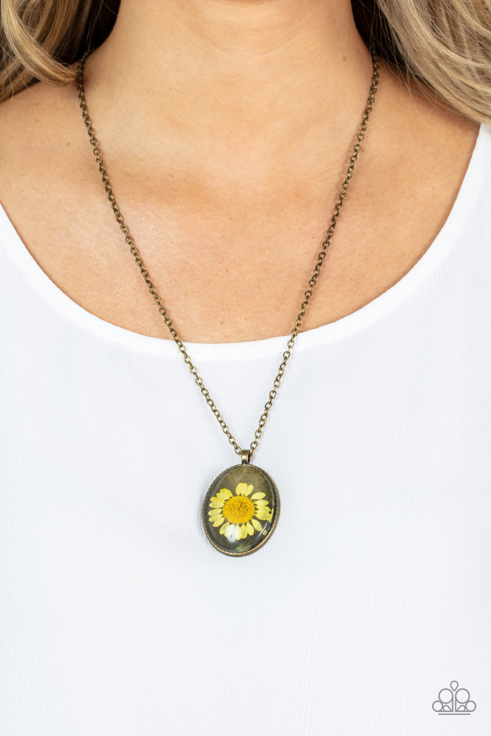 Paparazzi Accessories - Prairie Passion #N931 Peg - Yellow Necklace
