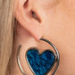 Paparazzi Accessories - Smitten with You #E188 Peg - Blue Earrings