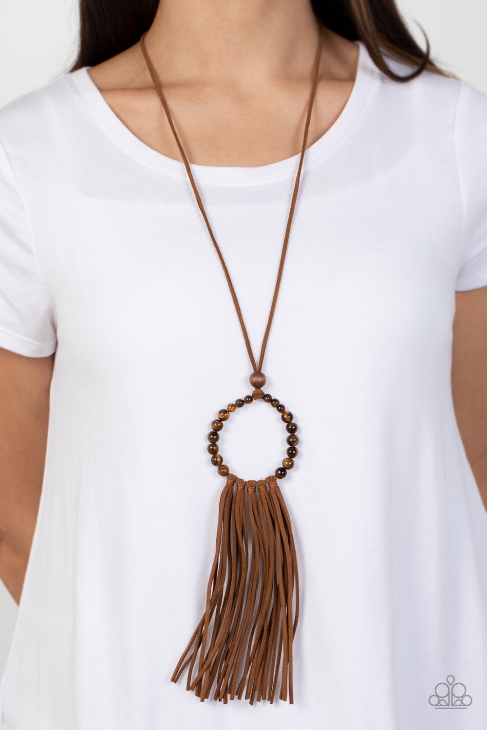 Paparazzi Accessories - Namaste Mama #N786 - Brown Necklace