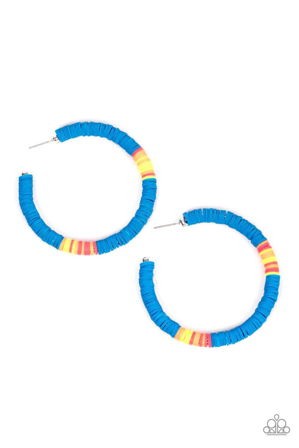 Paparazzi Accessories - Colorfully Contagious #E536 - Blue Earrings