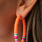 Paparazzi Accessories - Colorfully Contagious #536 - Orange Earrings