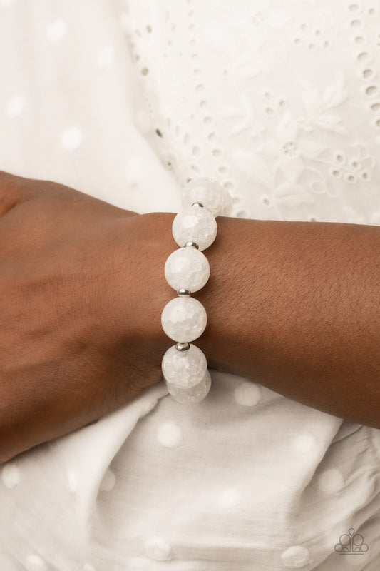 Paparazzi Accessories - Arctic Affluence #B591 - White Bracelet