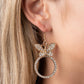 Paparazzi Accessories - Paradise Found #E591 - Gold Earrings