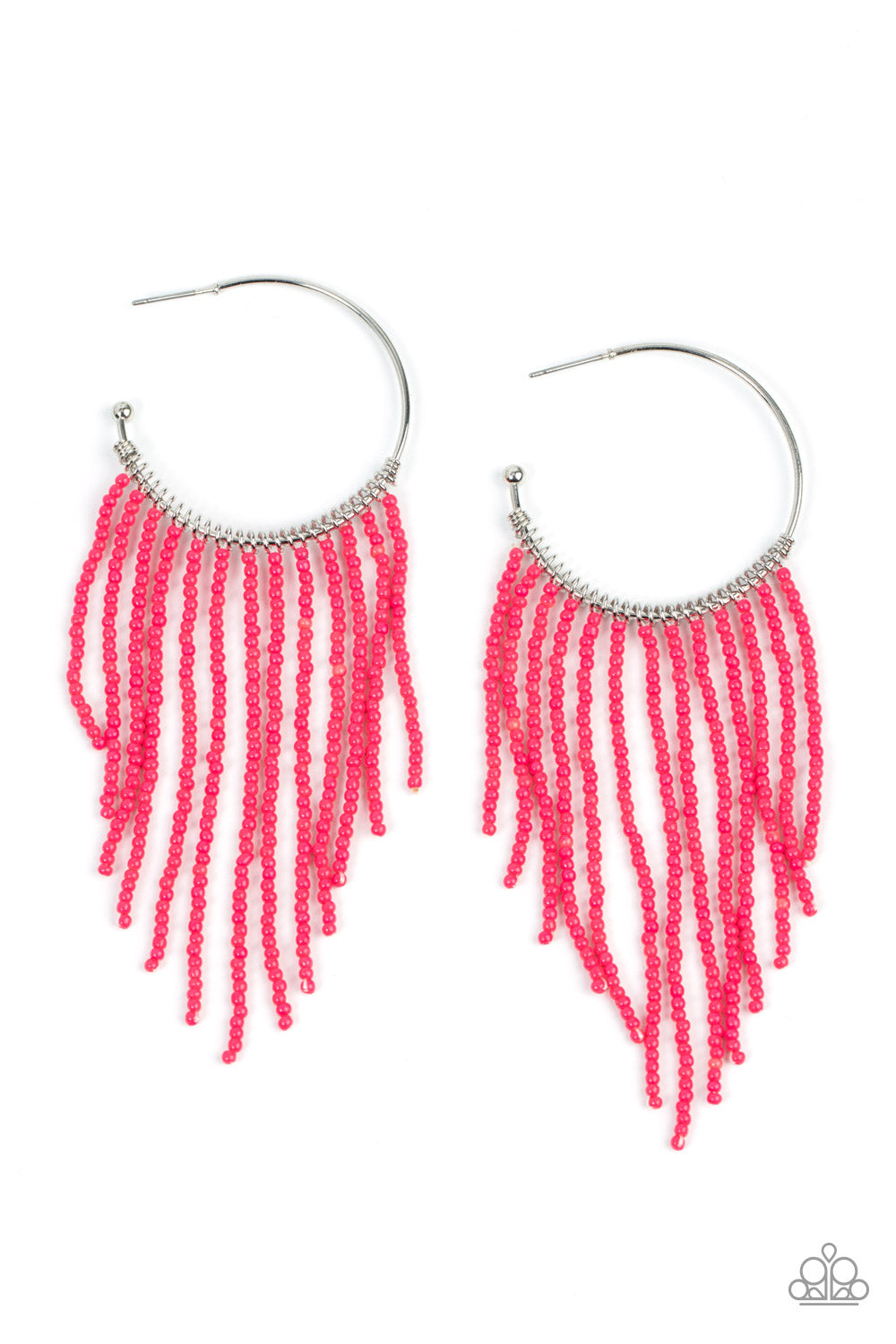 Paparazzi Accessories - Saguaro Breeze #E291 Peg - Pink Earrings