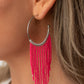 Paparazzi Accessories - Saguaro Breeze #E291 Peg - Pink Earrings