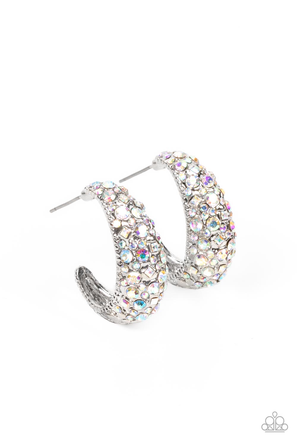 Paparazzi Accessories - Glamorously Glimmering #E240 Peg - Multi Earrings