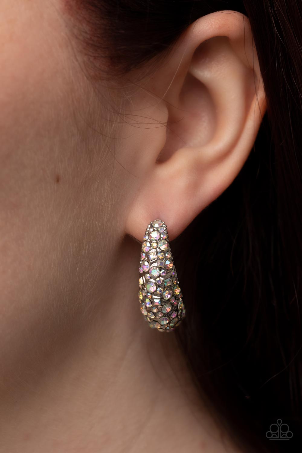 Paparazzi Accessories - Glamorously Glimmering #E240 Peg - Multi Earrings