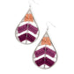 Paparazzi Accessories - Nice Threads #E324 Peg - Purple Earrings