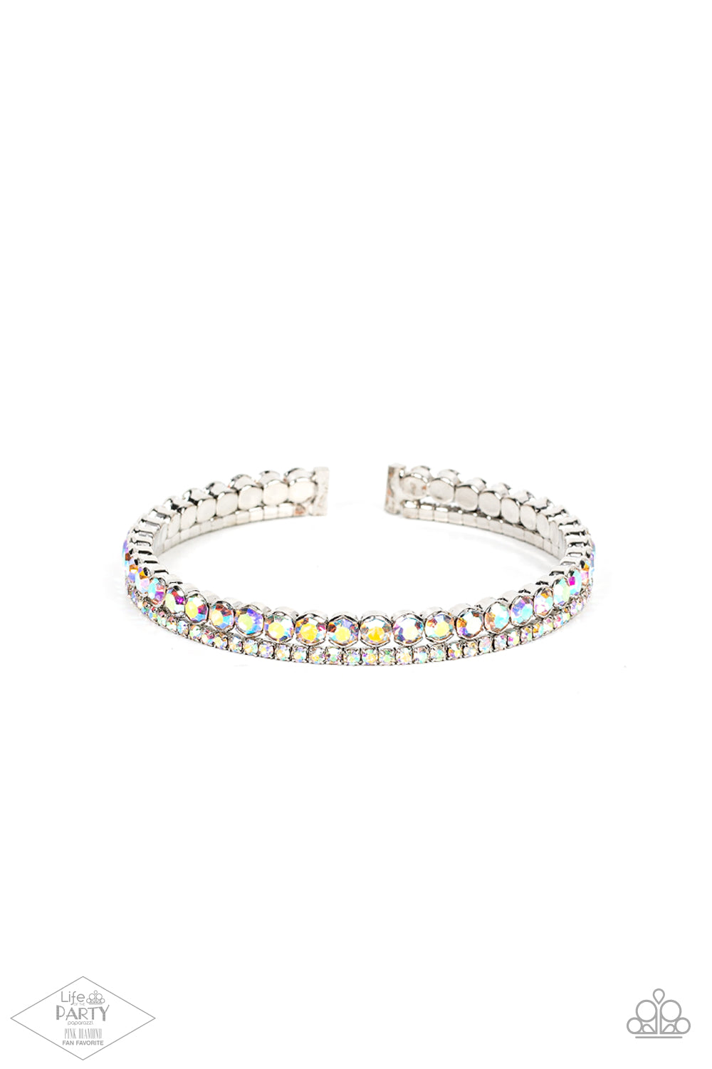 Paparazzi Accessories - Fairytale Sparkle #B662 Peg - Multi iridescent Bracelet