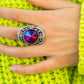 Paparazzi Accessories - Galactic Garden #R730 Case - Pink Ring