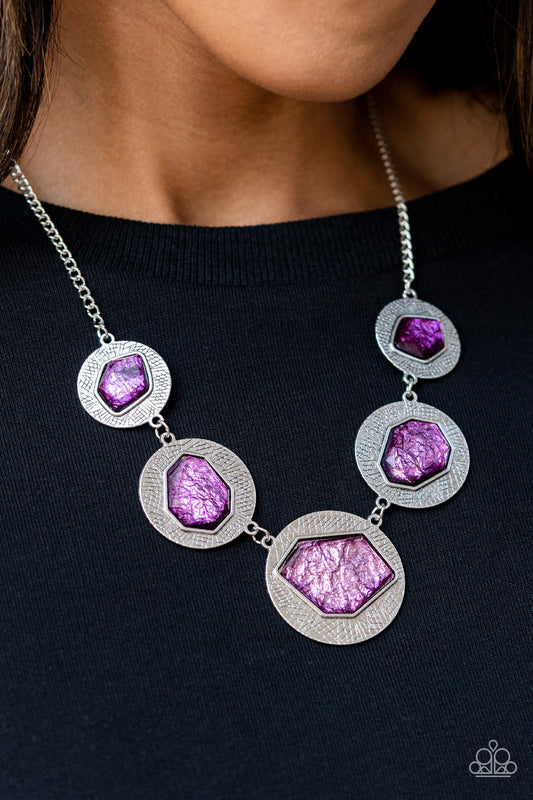 Paparazzi Accessories - Raw Charisma #L192 - Purple Necklace