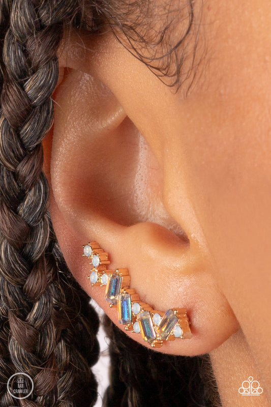 Paparazzi Accessories - Stay Magical - Gold Ear Crawlers Earrings