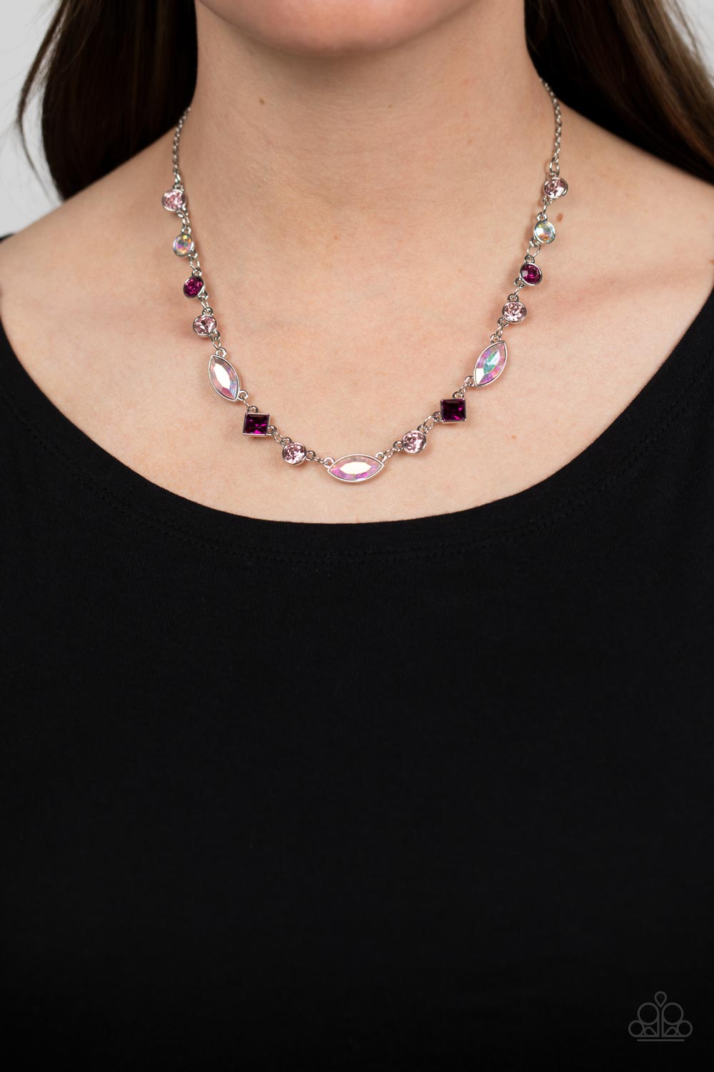 Paparazzi Accessories - Irresistible HEIR-idescence #N355 Peg - Pink Necklace