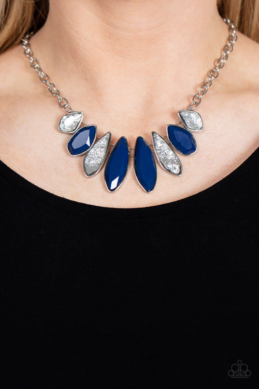 Paparazzi Accessories - Crystallized Couture #N54 Peg - Blue Necklace