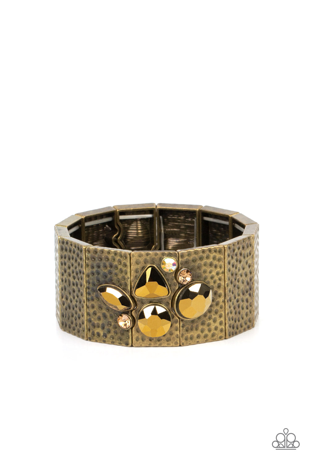 Paparazzi Accessories - Flickering Fortune #B700 Drawer - Brass Bracelet