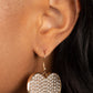 Paparazzi Accessories - Romantic Reign #E186 Bin - Gold Earrings