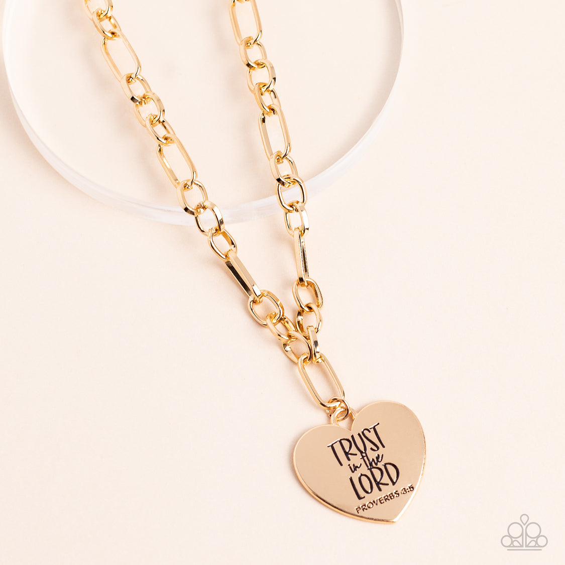 Paparazzi Accessories - Perennial Proverbs - Gold Inspirational Necklace