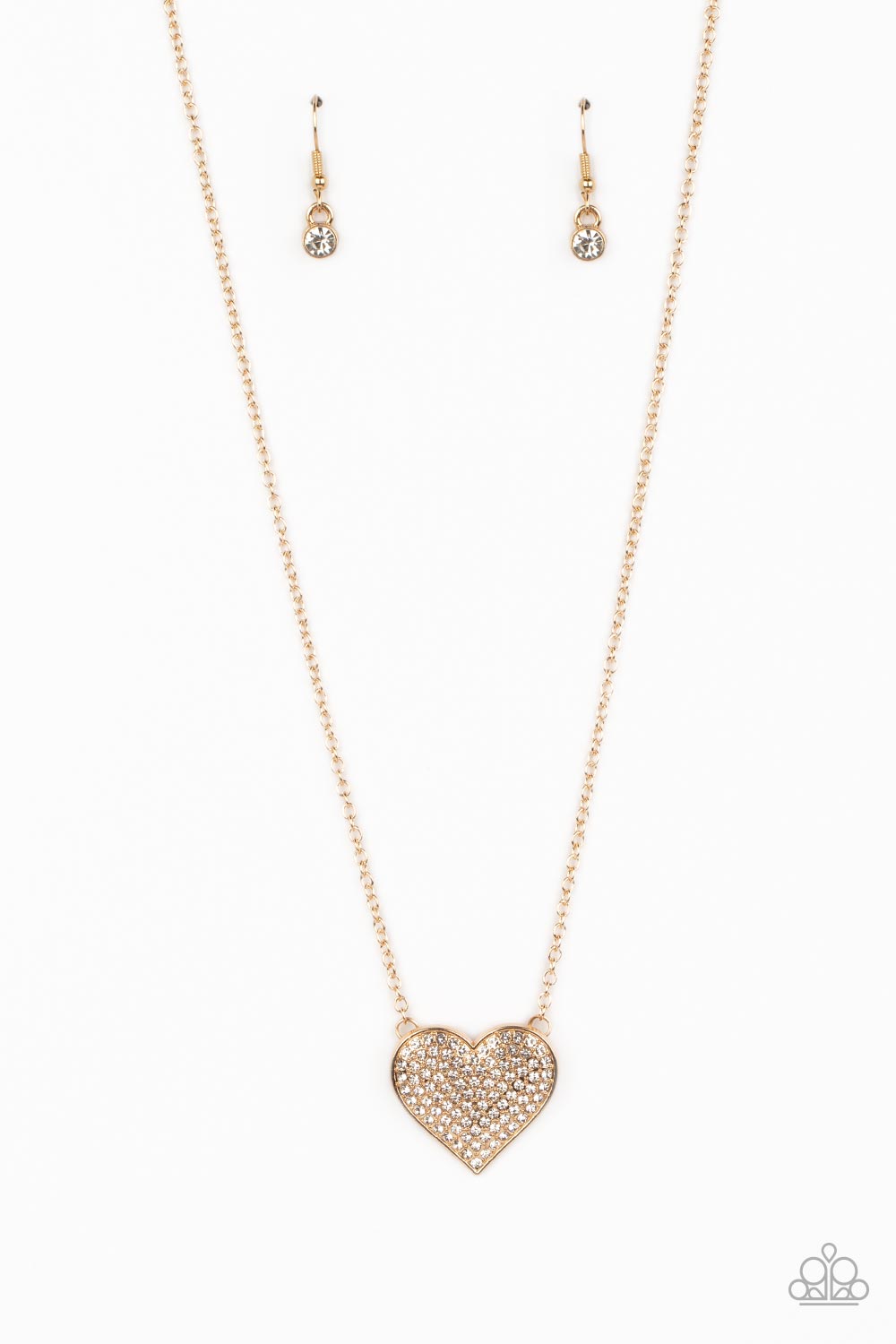 Paparazzi Accessories - Spellbinding Sweetheart #N56 Box 1 - Gold Necklace