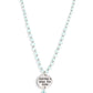 Paparazzi Accessories - Priceless Plan - Blue Inspirational Necklace