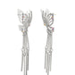 Paparazzi Accessories - A Few Of My Favorite WINGS #E609 Bin - White Earrings Convention 2023