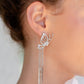 Paparazzi Accessories - A Few Of My Favorite WINGS #E609 Bin - White Earrings Convention 2023