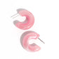 Paparazzi Accessories - Acrylic Acclaim #E652 Peg - Pink Earrings