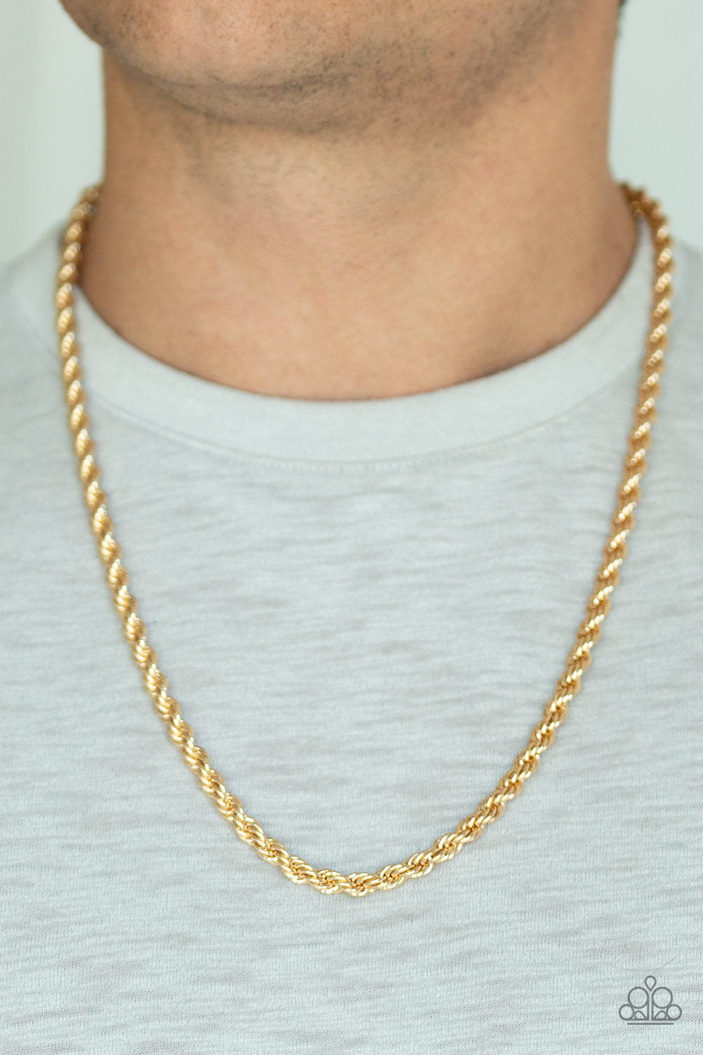 Double Dribble - Gold Urban Necklace - TheMasterCollection