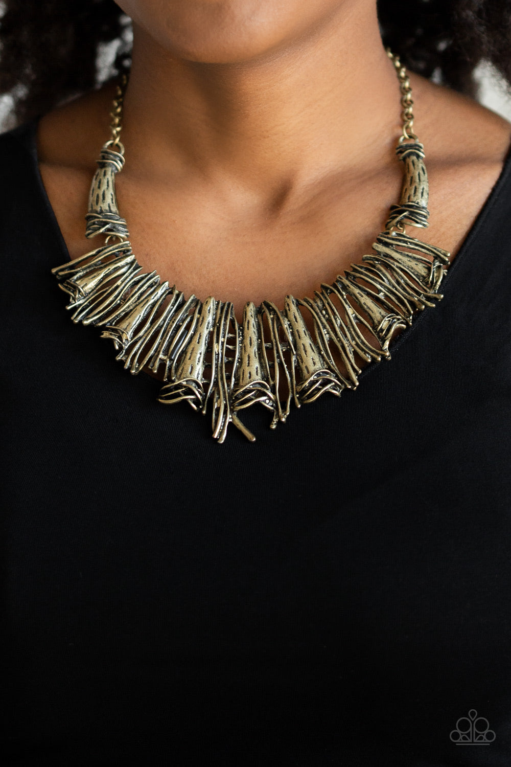 Paparazzi Accessories - In The MANE-stream - Brass Necklace