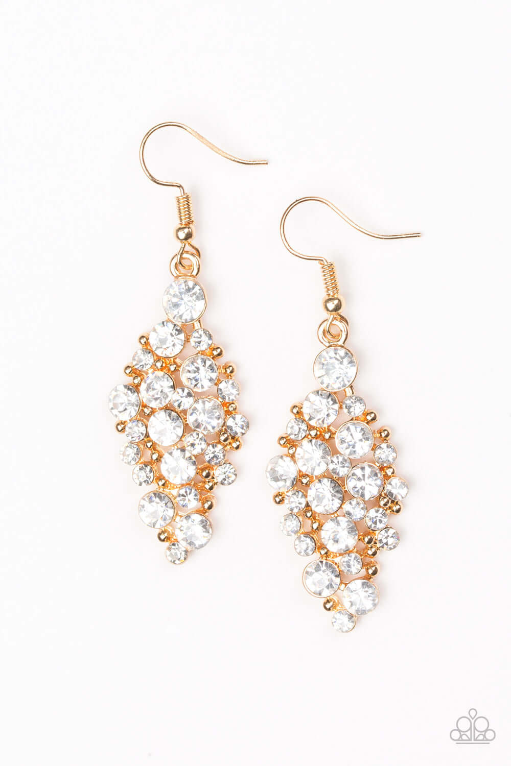 Cosmically Chic Gold Earrings - TheMasterCollection