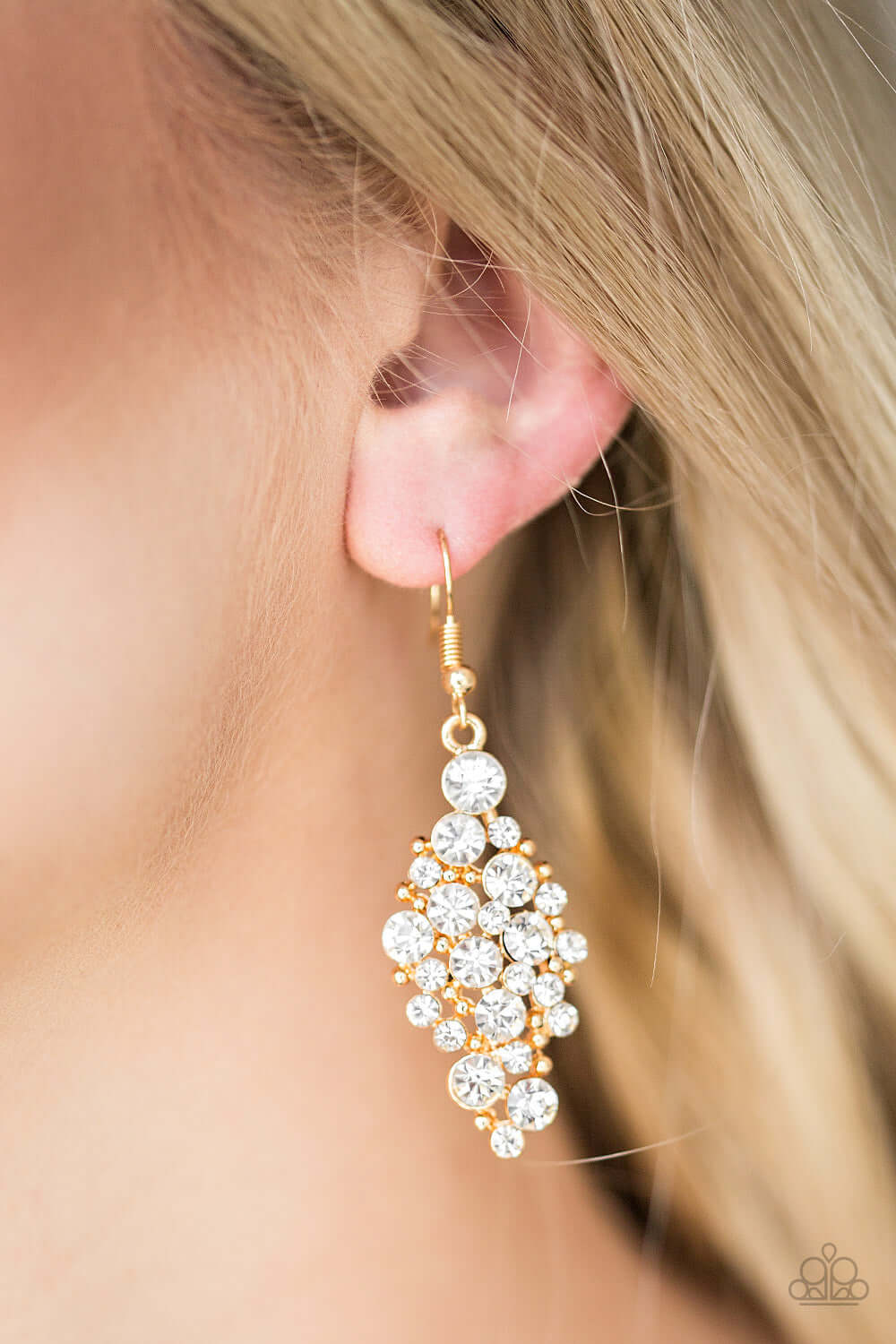 Cosmically Chic Gold Earrings - TheMasterCollection
