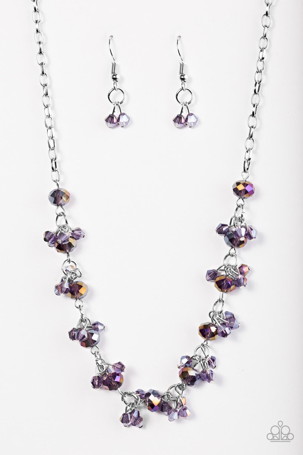 Paparazzi Accessories  - Leading STARLIGHT - #N137 Purple Necklace