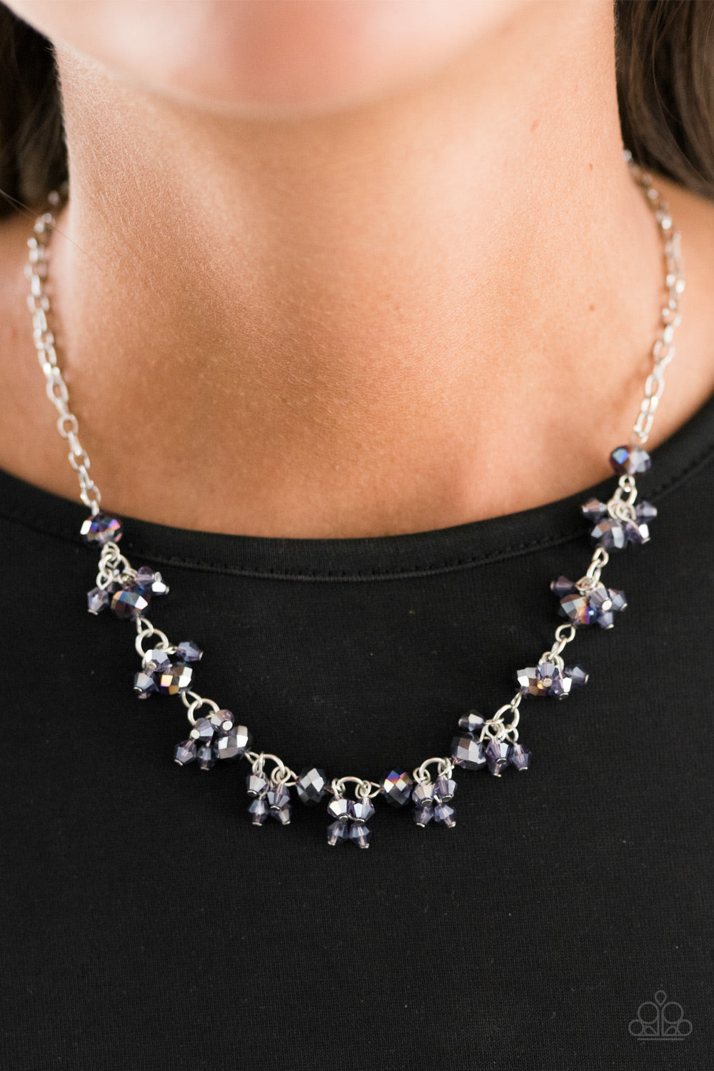 Paparazzi Accessories  - Leading STARLIGHT - #N137 Purple Necklace