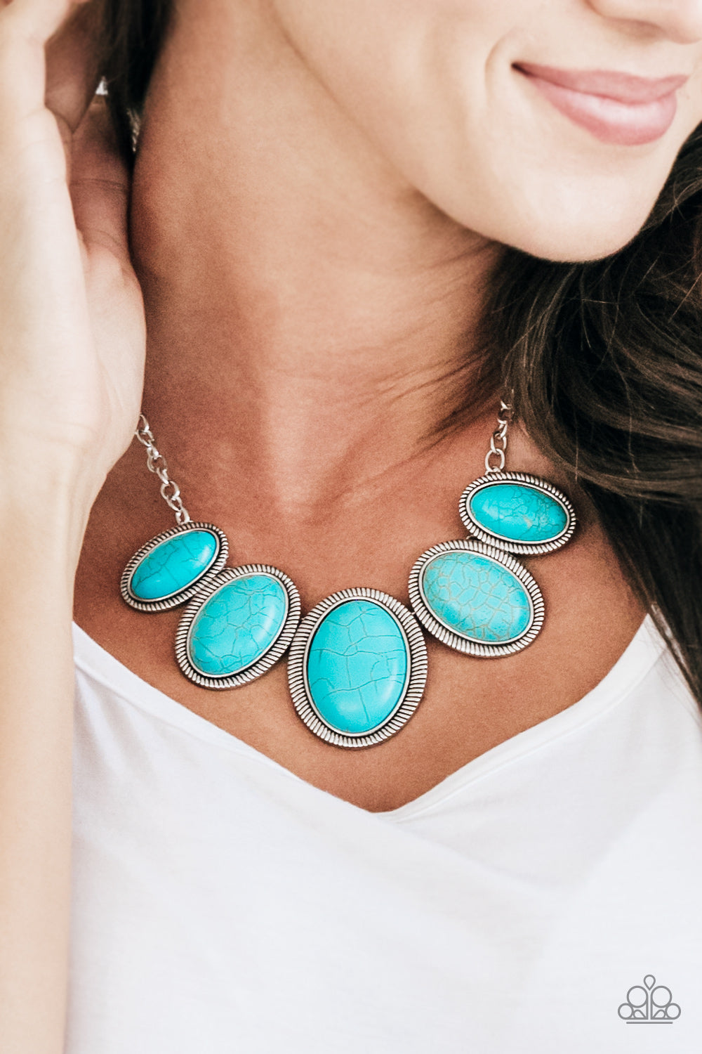 Paparazzi Accessories  - Noble Nomad -#N94 Blue Necklace