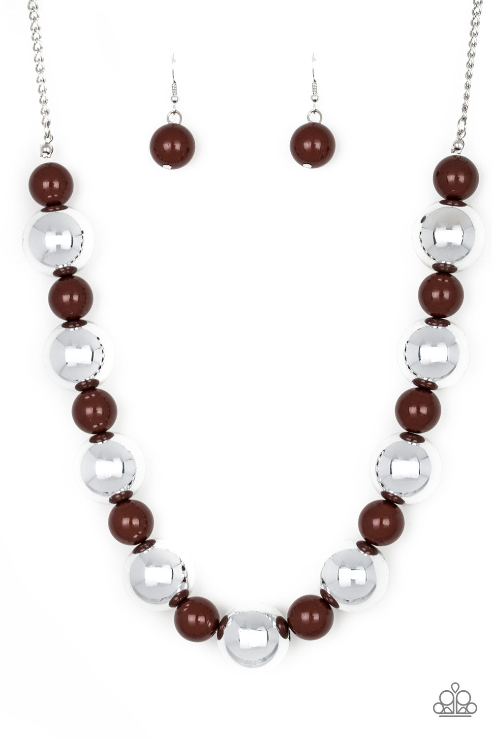 Top Pop Brown Necklace - TheMasterCollection