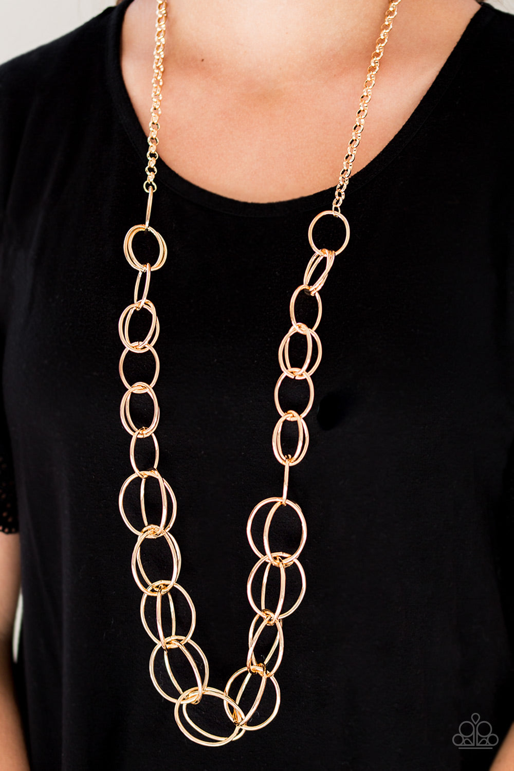 Paparazzi Accessories - Elegantly Ensnared - Gold Necklace