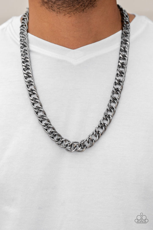 Paparazzi Accessories - Omega - Black  Urban Necklace