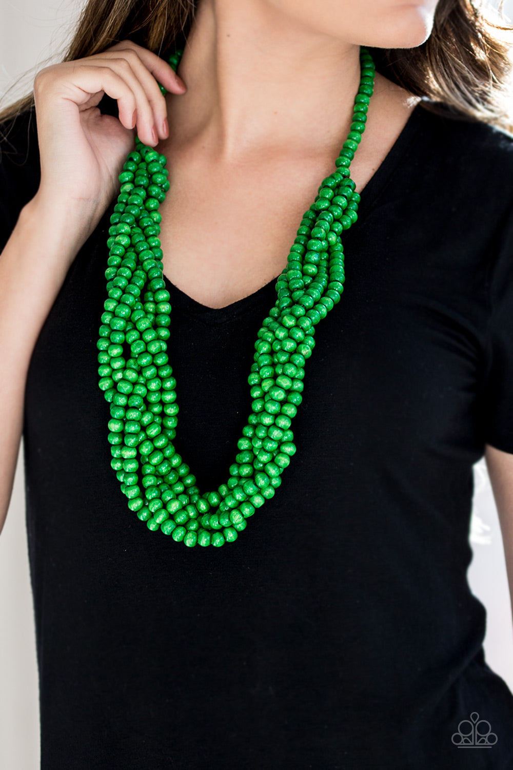 Paparazzi Accessories  - Tahiti Tropic - #N124 Green Necklace