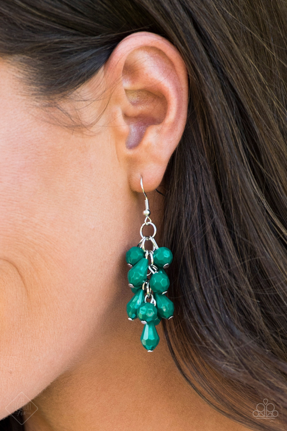 Paparazzi Accessories  - Fabulously Flamenco #E64 Green Earrings