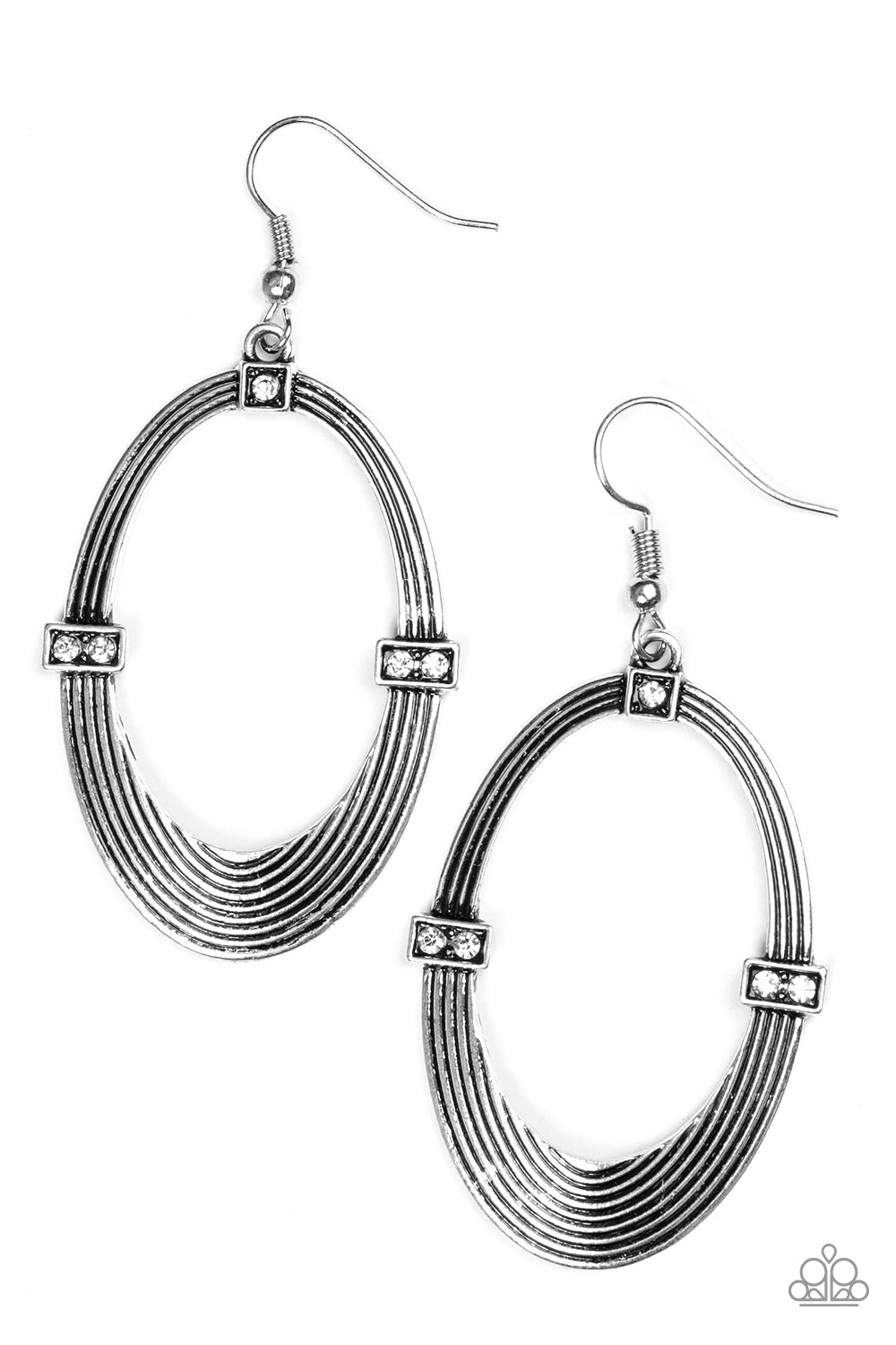 Radiantly Rural - White Earrings - TheMasterCollection